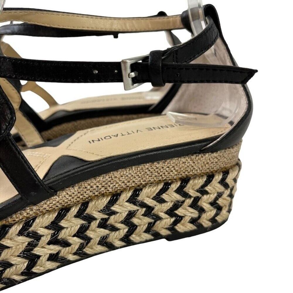 Adrienne Vittadini Louie Womens Leather Wedge Sandals Espadrilles Shoes sz 7 - Picture 11 of 16